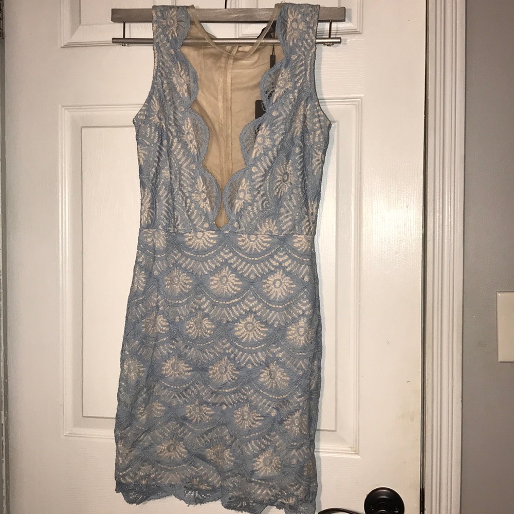 Misguided blue dress